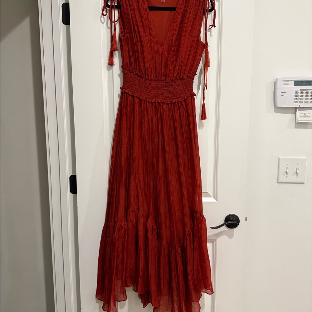Women's V-Neck Handkerchief-Hem Dress - Picture 6 of 12